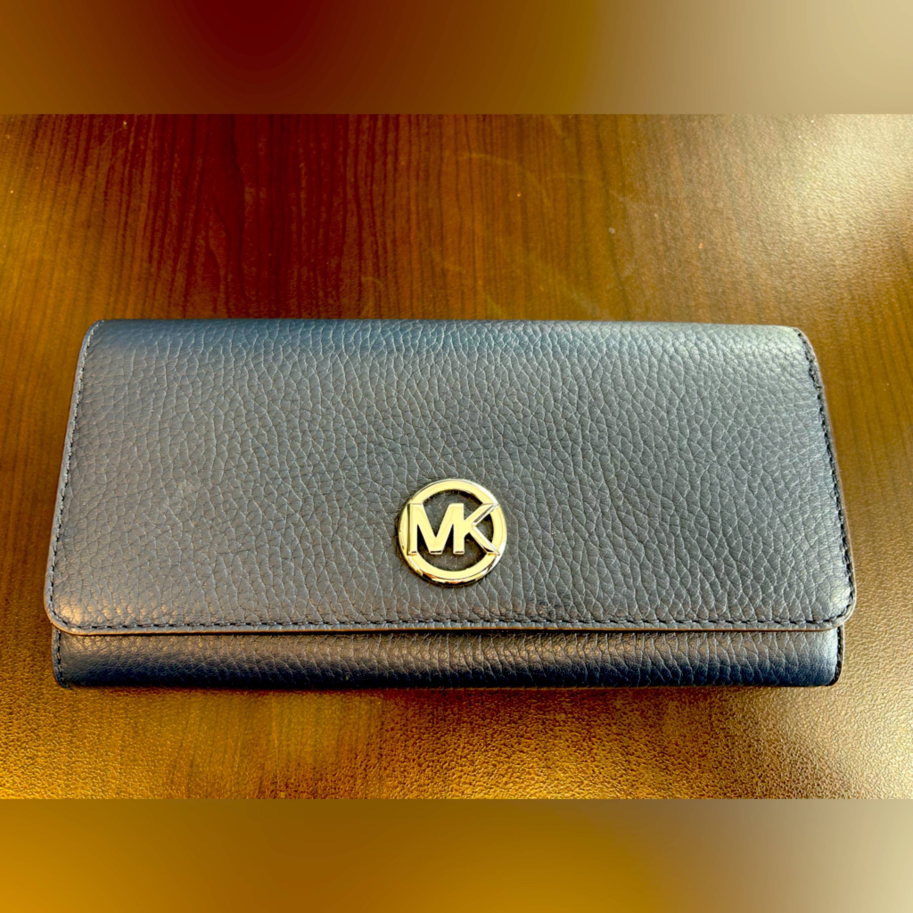 Michael Kors Fulton Navy Leather Wallet